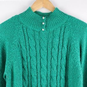 Vintage Miranda Faux Pearl Button Pullover Sweater